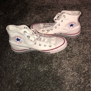 White Converse High Tops